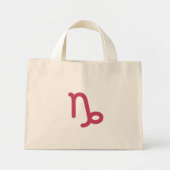 Capricorn Tote Bag Mini Stoffbeutel (Vorne)