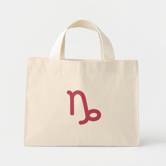 Capricorn Tote Bag Mini Stoffbeutel (Vorne)