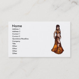 Capricorn Tribal Bly Dancer Business Cards Visitenkarte