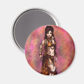 Capricorn Tribal Bly Dancer Magnet (Vorderseite/Rückseite)