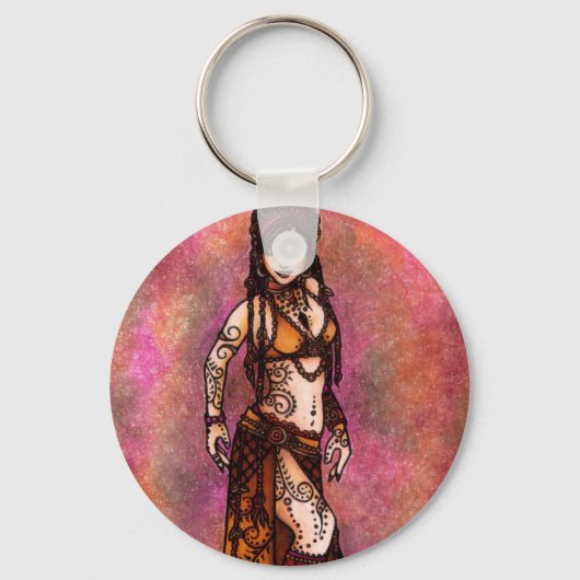 Capricorn Tribal Bly Dancer Schlüsselanhänger (Vorderseite)