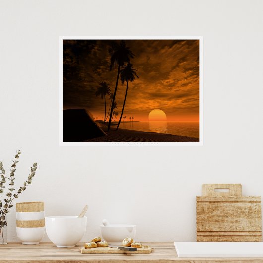 Capricorn-Tropen Poster (Küche)