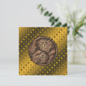 Capricorn und Erdpferd Karte (Stehend Vorderseite)