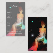 Capricorn und Kristallball Visitenkarte (Vorne/Hinten)