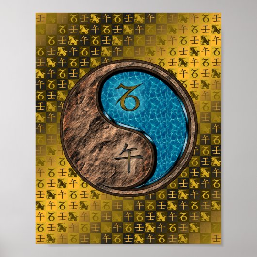 Capricorn und Wasserpferd Poster (Vorne)