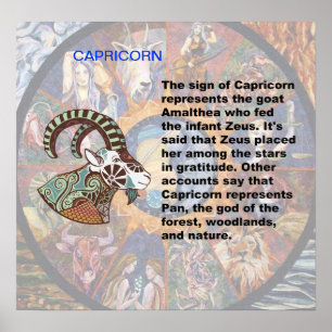 Capricorn-Ursprungsposter Poster