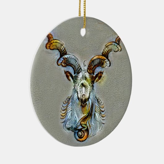 Capricorn Venice Keramik Ornament (Rechts)