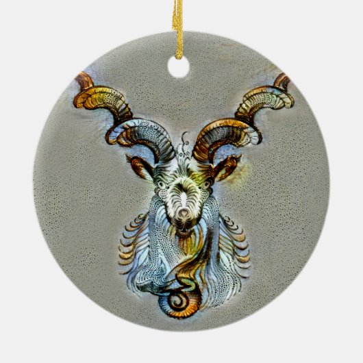 Capricorn Venice Keramik Ornament (Hinten)