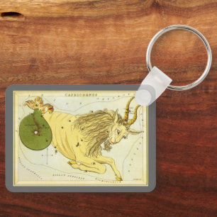 Capricorn Vintag Constellation, Urania-Spiegel Schlüsselanhänger