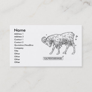 Capricorn-Visitenkarte Visitenkarte