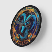 Capricorn Wall Clock Runde Wanduhr (Winkel)