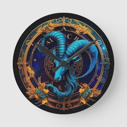 Capricorn Wall Clock Runde Wanduhr (Vorderseite)