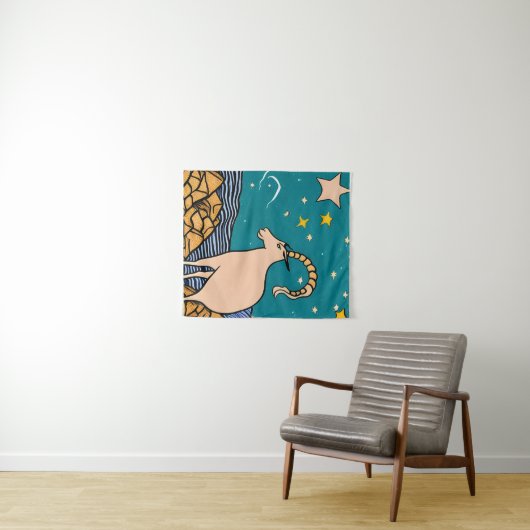 Capricorn Wandteppich (Beispiel (Horizontal))