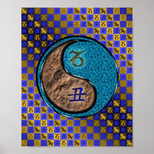 Capricorn & Water Ox Poster (Vorne)