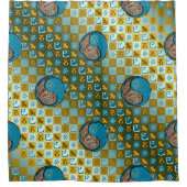 Capricorn & Water Snake Duschvorhang (Vorderseite)