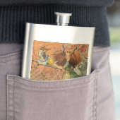 Capricorn Woman Goat Whimsical Fun Flachmann (Beispiel)