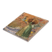 Capricorn Woman Goat Whimsical Fun Fliese (Seite)