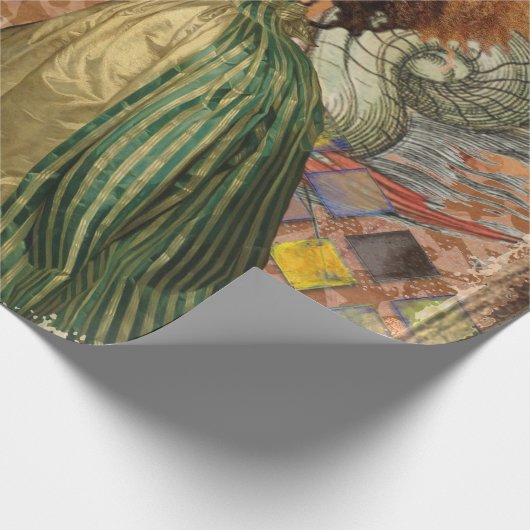 Capricorn Woman Goat Whimsical Fun Geschenkpapier (Ecke)