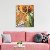 Capricorn Woman Goat Whimsical Fun Leinwanddruck (Insitu (Wohnzimmer))