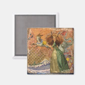 Capricorn Woman Goat Whimsical Fun Magnet (Vorderseite/Rückseite)