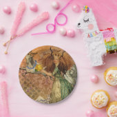 Capricorn Woman Goat Whimsical Fun Pappteller (Party)