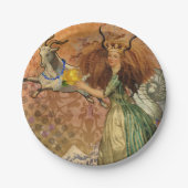 Capricorn Woman Goat Whimsical Fun Pappteller (Vorderseite)