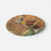 Capricorn Woman Goat Whimsical Fun Pappteller (Schrägansicht)