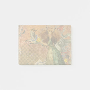 Capricorn Woman Goat Whimsical Fun Post-it Klebezettel