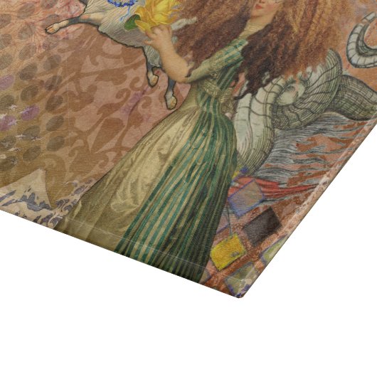 Capricorn Woman Goat Whimsical Fun Schneidebrett (Ecke)