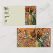 Capricorn Woman Goat Whimsical Fun Visitenkarte (Vorne/Hinten)