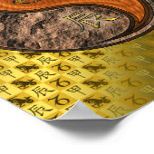 Capricorn & Wood Dragon Poster (Ecke)