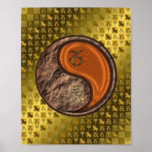 Capricorn & Wood Dragon Poster (Vorne)