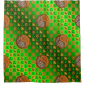 Capricorn & Wood Goat Duschvorhang (Vorderseite)