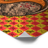 Capricorn & Wood Tiger Poster (Ecke)