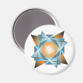 CAPRICORN YANTRA MAGNET (Vorderseite/Rückseite)