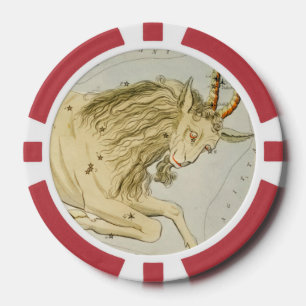 Capricorn, Zehnte astrologische Zodiaka-Zeichen Pokerchips