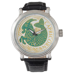 Capricorn-Zeichen Armbanduhr