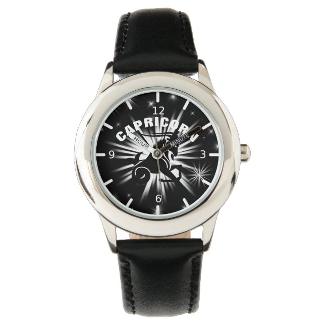 Capricorn-Zeichen Armbanduhr (Vorderseite)