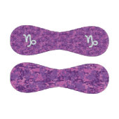 Capricorn-Zeichen auf Fuchsia Digital Camouflage Baseball (Paneele)
