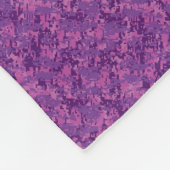 Capricorn-Zeichen auf Fuchsia Digital Camouflage Fleecedecke (Ecke)