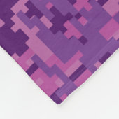 Capricorn-Zeichen auf Fuchsia Digital Camouflage Fleecedecke (Ecke)