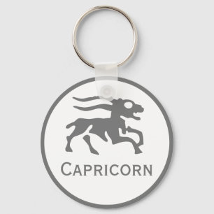 Capricorn-Zeichen des Zodiac-Designs Schlüsselanhänger