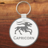 Capricorn-Zeichen des Zodiac-Designs Schlüsselanhänger (Rückseite)