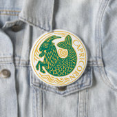 Capricorn-Zeichen des Zodiaks auf Button (Beispiel)