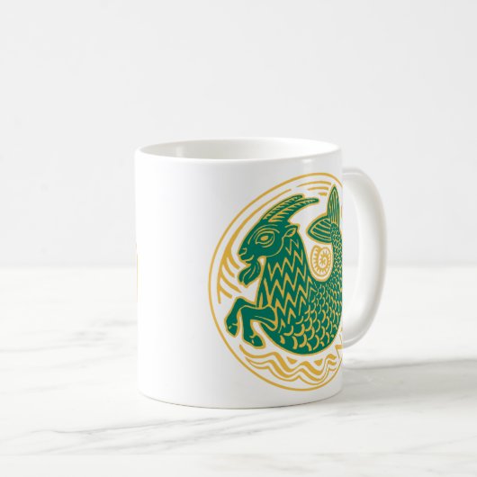 Capricorn-Zeichen Kaffeetasse (VorderseiteRechts)