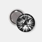 Capricorn-Zeichen Magnet (Vorderseite/Rückseite)