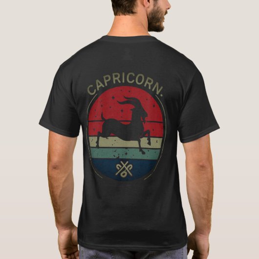Capricorn-Zeichen T-Shirt (Rückseite)