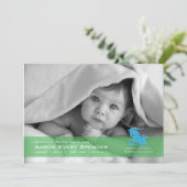 Capricorn-Ziege-Foto Geburtsankündigung Ankündigung (Stehend Vorderseite)