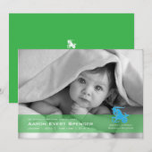 Capricorn-Ziege-Foto Geburtsankündigung Ankündigung (Vorne/Hinten)