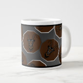 Capricorn Zodiac Anpassbare große Tasse (Vorderseite Rechts)